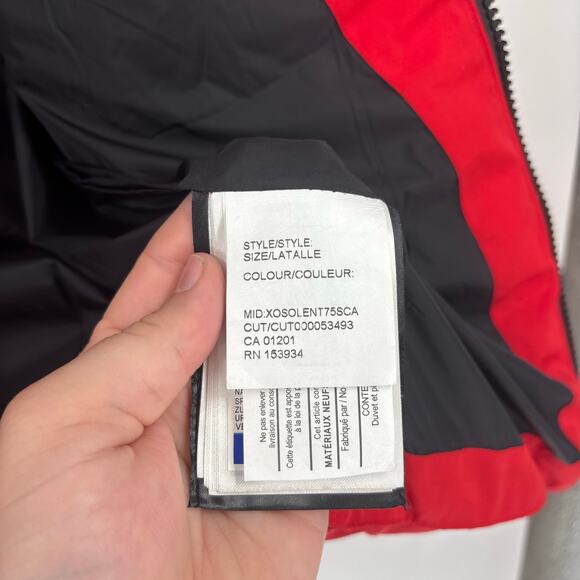 Canada Goose Vest Size 3XL Men’s Red Duck Down Insulation Quilted - Picture 8 of 14